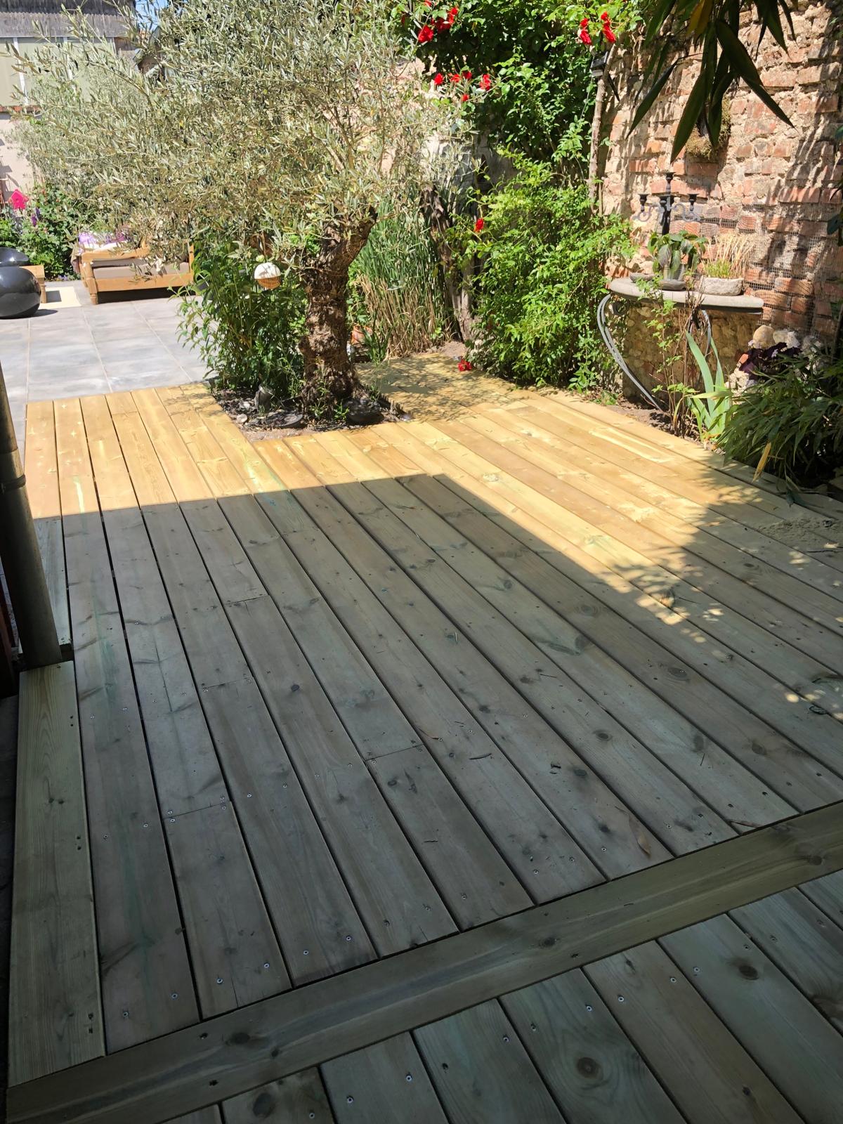 Terrasse bois grisé — Détente