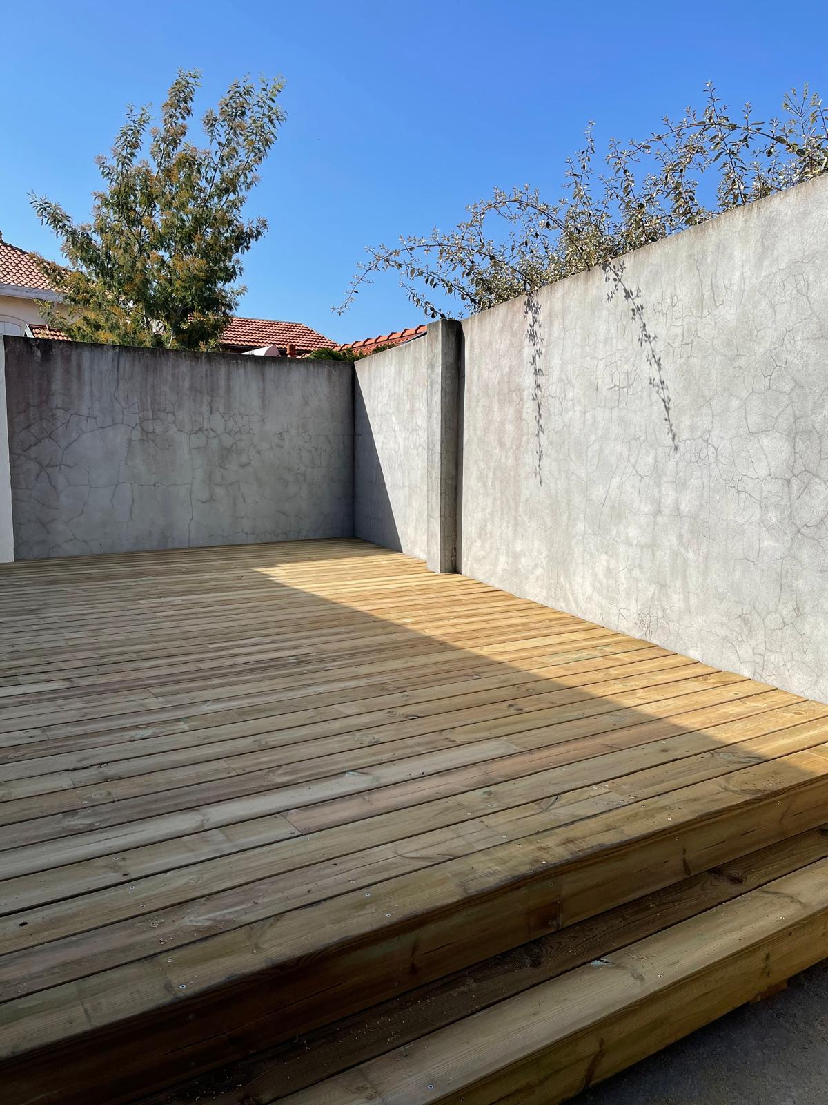 Terrasse bois surélevée