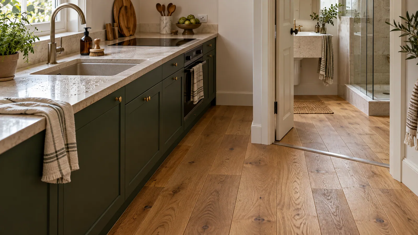 Parquet en cuisine ou salle de bain : que vérifier ?