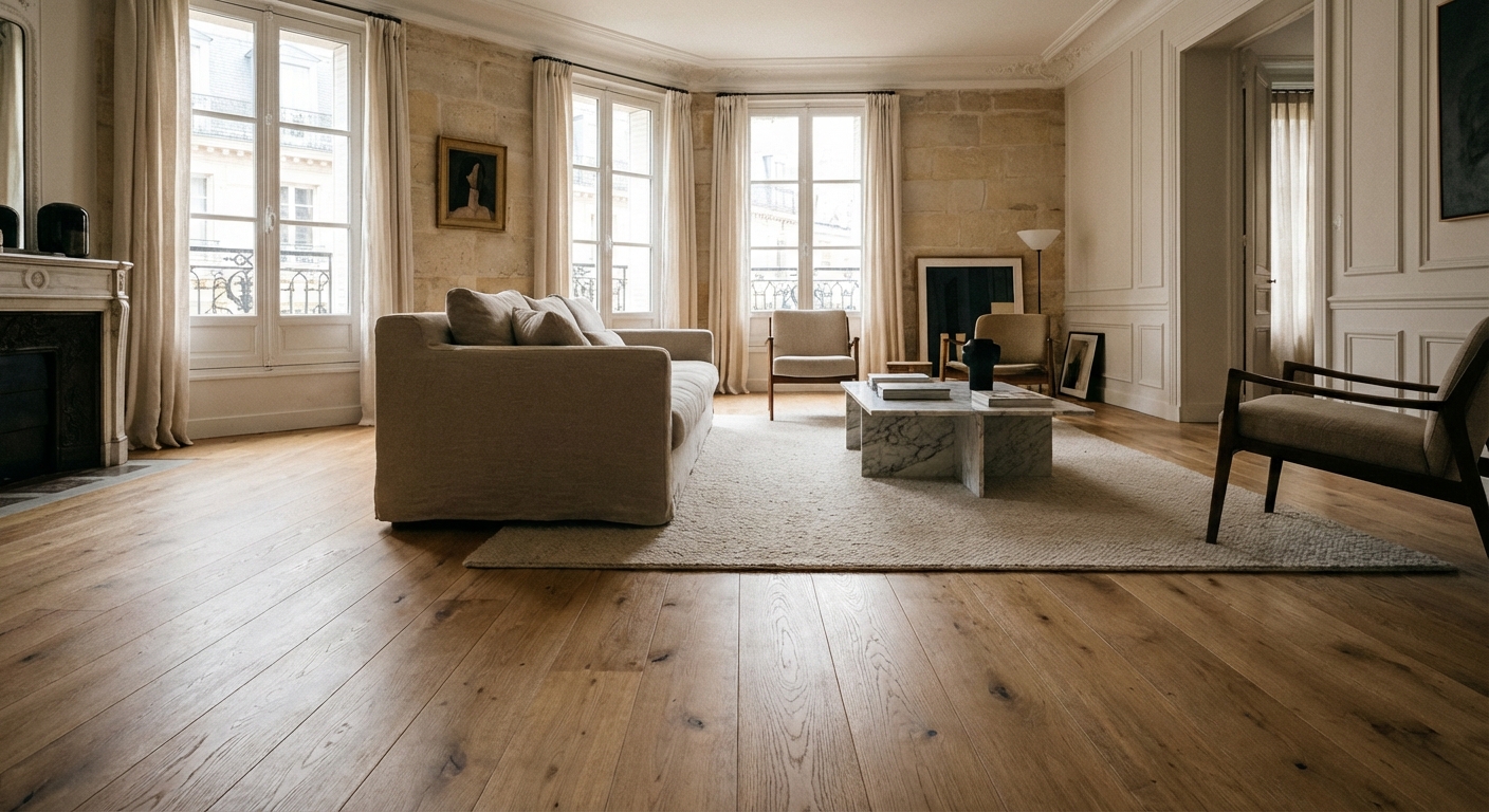 Parquet massif chêne à Orléans : guide complet pour bien choisir